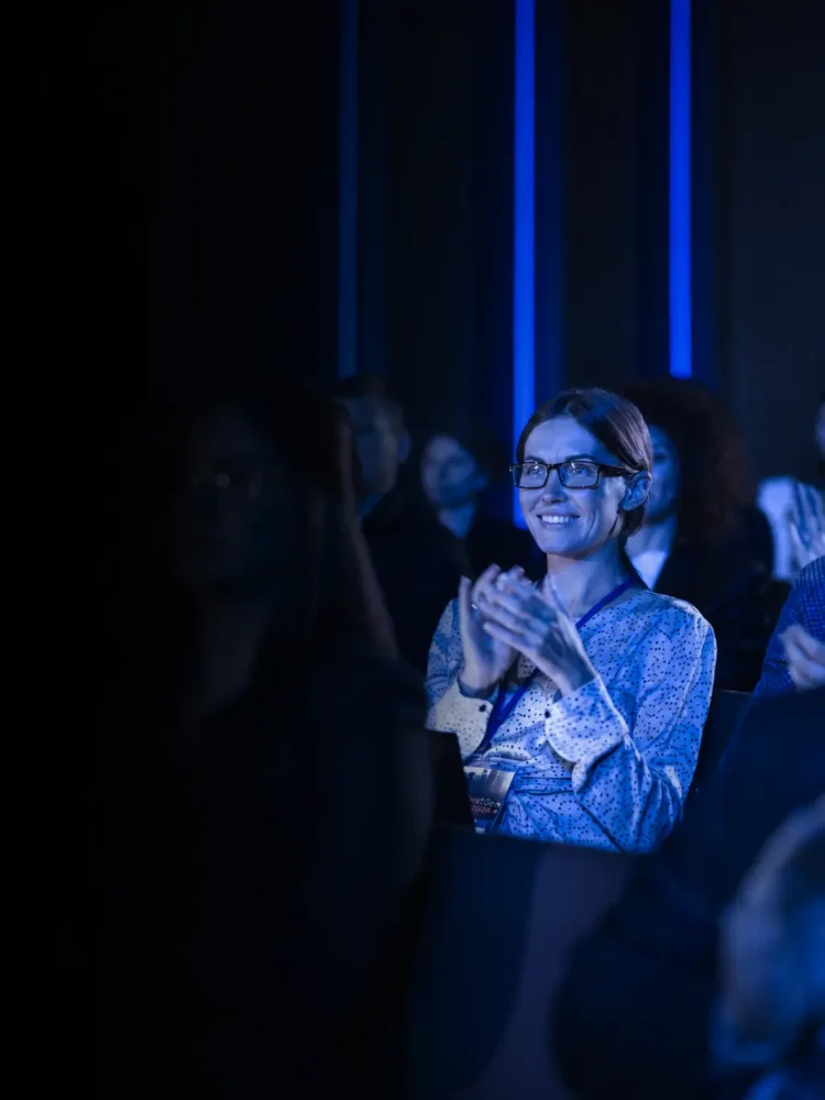 Corporate event audience enjoying a professionally produced NextGen AV event in Melbourne.