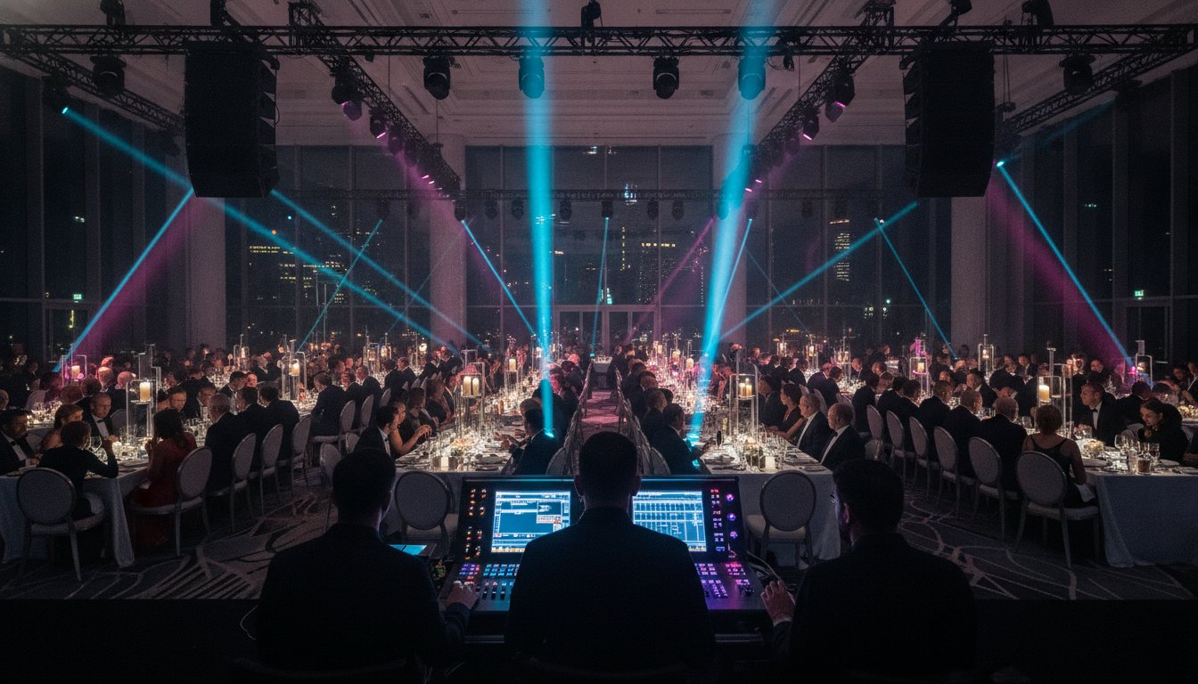 Gala dinner audio visual melbourne cbd: 2026 pricing and production costs
