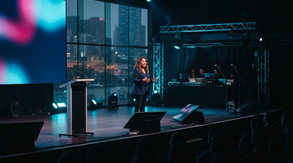 Confidence Monitor Hire Melbourne: Help Speakers Feel Assured on Stage