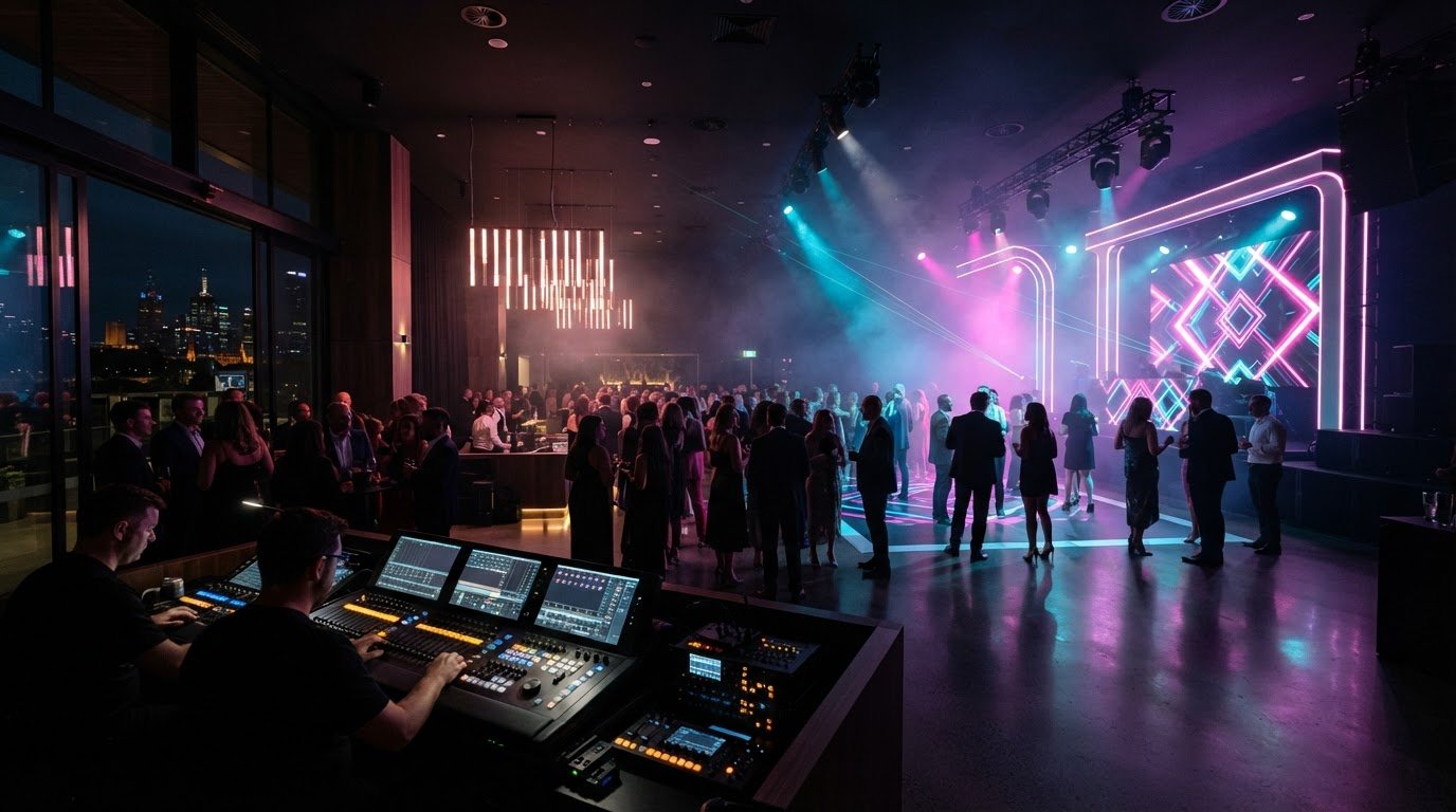 Corporate Event Lighting Hire in Melbourne for Music and Venues
