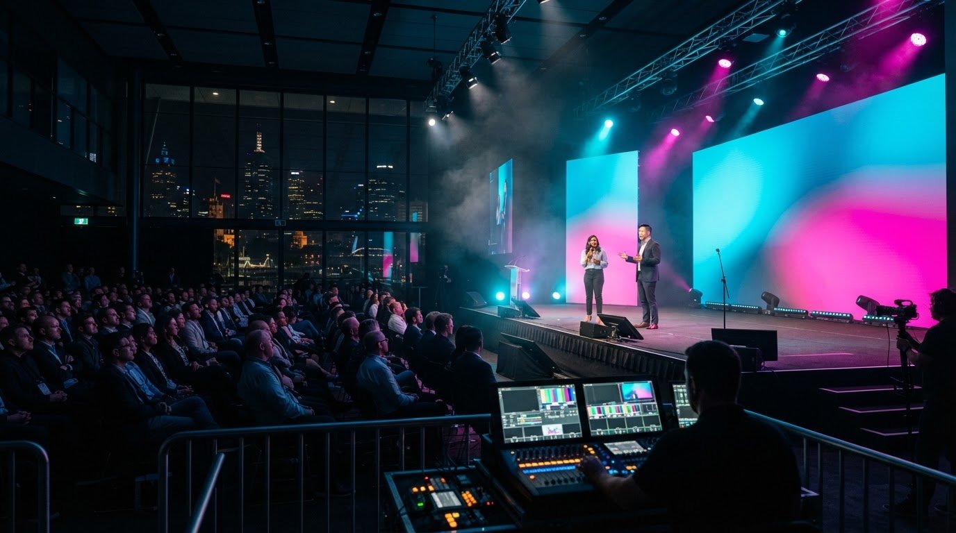 Tech Conference AV Production in Melbourne: Costs and Support